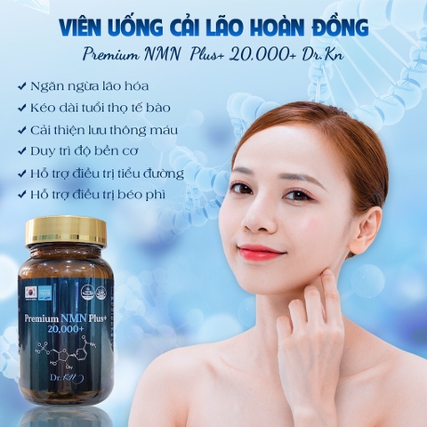 Viên Uống Cải Lão Hoàn Đồng NMN Hàn Quốc 90 Viên uống 3 tháng (50ea)