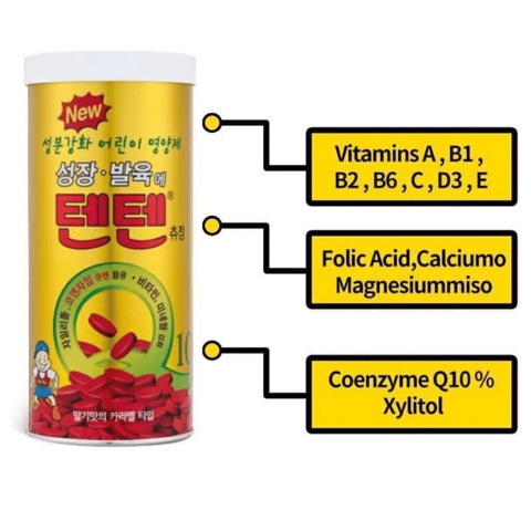 Viên uống tăng chiều cao vitamin tổng hợp cho trẻ em TEN TEN Hanmi 120 viên (12ea)