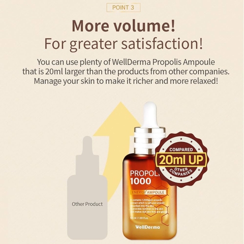 Tinh chất lọc ong Propolis 1000 Wellderma 50ml (100ea)