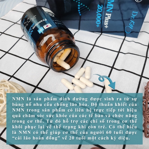 Viên Uống Cải Lão Hoàn Đồng NMN Hàn Quốc 90 Viên uống 3 tháng (50ea)