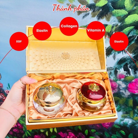 Set kem dưỡng trắng hoàng cung 2 hũ ngày đêm Re:ofe (18ae)