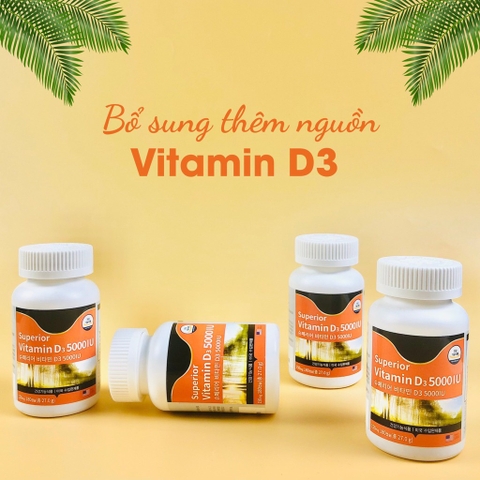 Viên uống vitamin D3 5000iu (35ea)