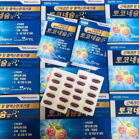 Thuốc chống tê bì tay chân - run tay lạnh chân Kwangdong 120 viên  (40ea)