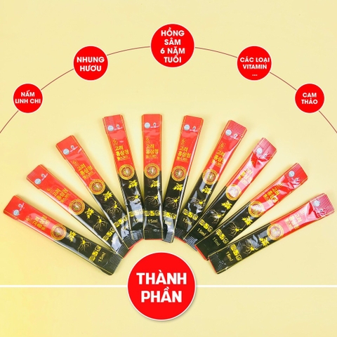 Hồng sâm người lớn 6 năm tuổi 365 hộp 30 gói (20ea)