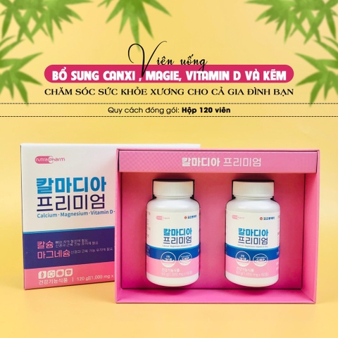 Viên uống bổ sung Canxi ,vitamin C và kẽm xương khớp hãng dược Kolon Pharm (30ea)