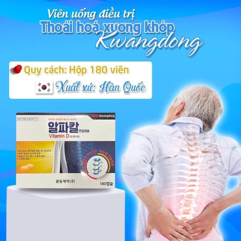 Thuốc đặc trị thoái hoá đốt sống hiệu thuốc Kwangdong 180 viên (47ea)