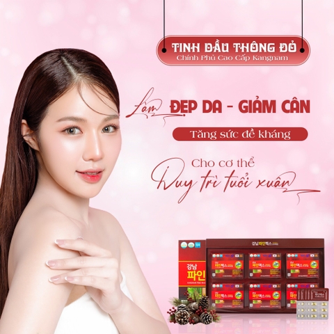 Tinh dầu thông đỏ chính phủ cao cấp Kangnam vita 180 viên (10ea)