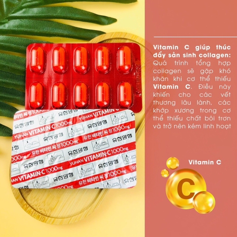 Viên uống vitamin C 1000 hiệu thuốc Yuhan 100 viên (100ea)