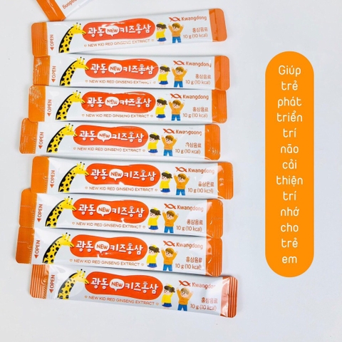 Hồng Sâm trẻ em kwangdong 30 gói 10gam (20ea)