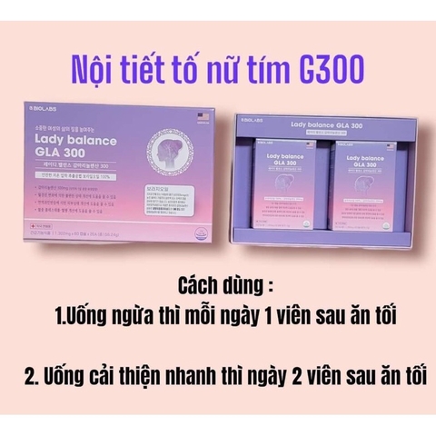 TPCN - Viên cân bằng nội tiết tố nữ tím G300 hộp 120 viên (20ea)