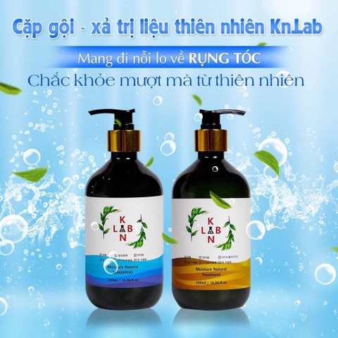 B01-Cặp dầu gội trị liệu, trị gàu và chống rụng tóc KangnamLab - Kn.Lab 500ml + 500ml (25ea)