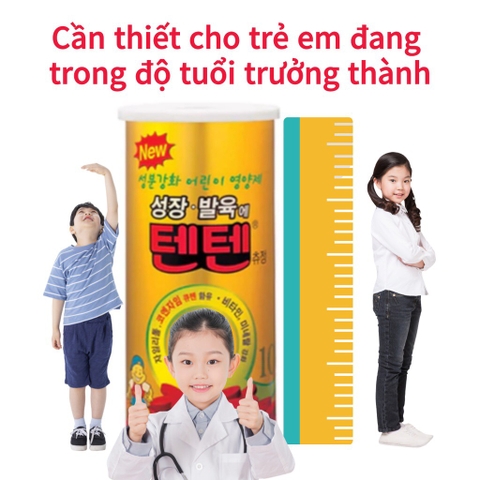 Viên uống tăng chiều cao vitamin tổng hợp cho trẻ em TEN TEN Hanmi 120 viên (12ea)
