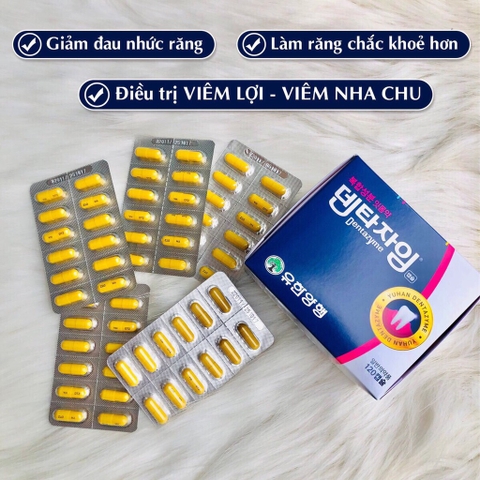 Thuốc đặc trị đau răng hỗ trợ khoẻ lợi chảy máu chân răng hàng hiệu thuốc yuhan ngày 2-3 viên (40ea)