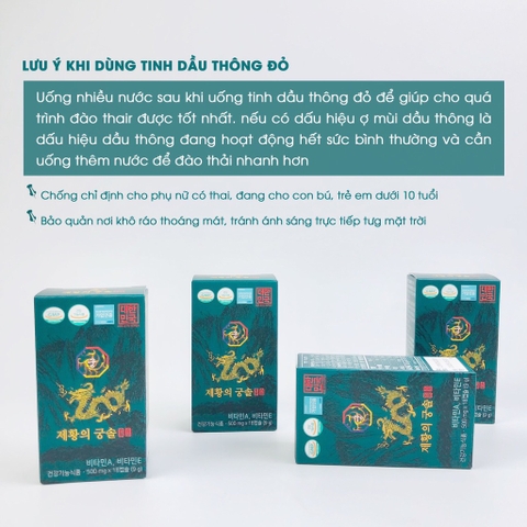 Tinh dầu thông đỏ hoàng đế 180 viên Cheon Je Hwang (10ae)