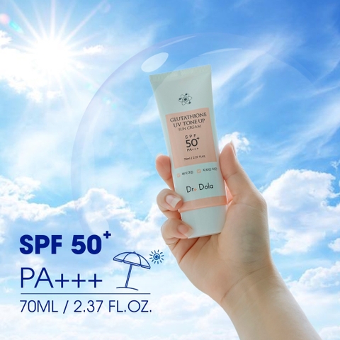 Kem chống nắng dưỡng trắng nâng tone Glutathione 70g Dr.dola (100ea)