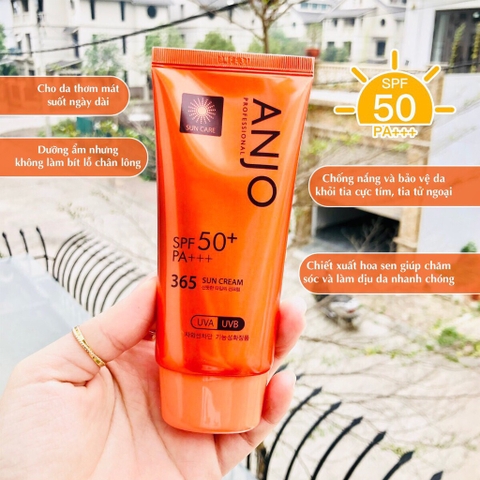 Kem chống nắng nâng tone Anjo SPF 50+ PA+++ 70g (100ea)