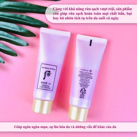 Sữa rửa mặt whoo hồng mini 40ml