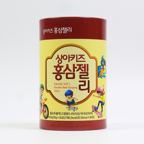 B01-Thạch hồng sâm trẻ em cherry Sanga 30 gói