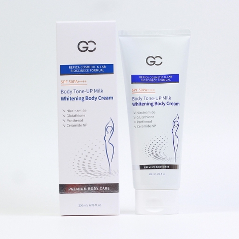 B01-Kem chống nắng dưỡng trắng body GC SPF 50 PA+++ 200ml(40ea)