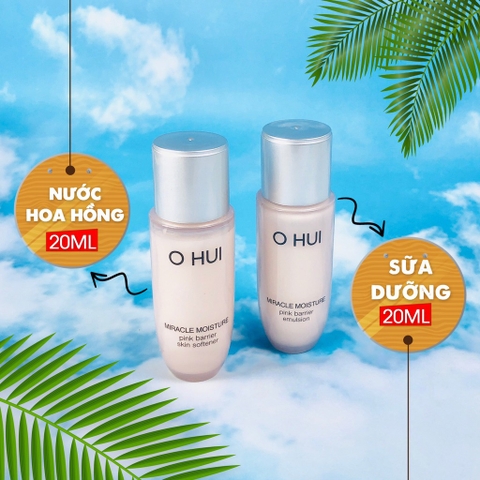 Set kem chống nắng ohui đỏ 42kw (20ea)