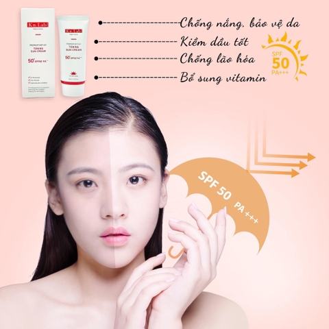 Kem chống nắng nâng tone dưỡng trắng  Kangnamlab Kn.Lab 60ml (100ea)