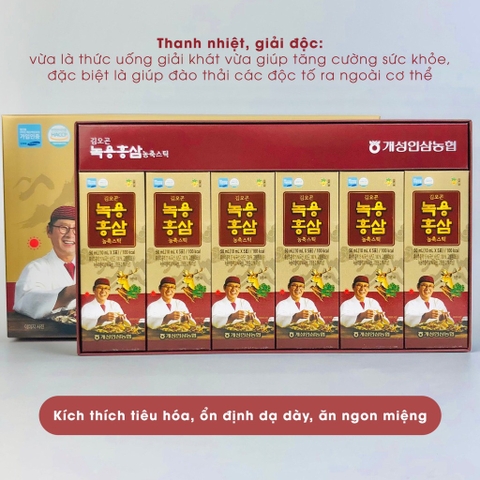 Nước sâm lộc nhung hươu ông dược sỹ 30 gói 10ml (15ea)