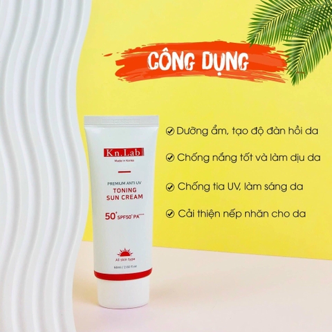 Kem chống nắng nâng tone dưỡng trắng  Kangnamlab Kn.Lab 60ml (100ea)