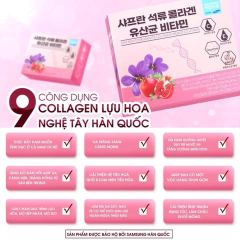 Bột collagen hoa nhuỵ tây 30 gói 2g(90ea)