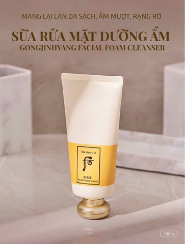 Sét sữa rửa mặt Whoo vàng 42kw (20ea) tăng 3%