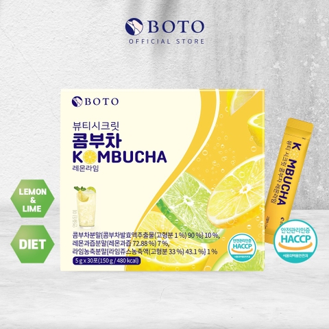 Trà kombucha giảm cân thải độc BOTO hộp 30 gói ( 60ea)