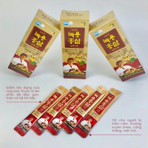 Nước sâm lộc nhung hươu ông dược sỹ 30 gói 10ml (15ea)