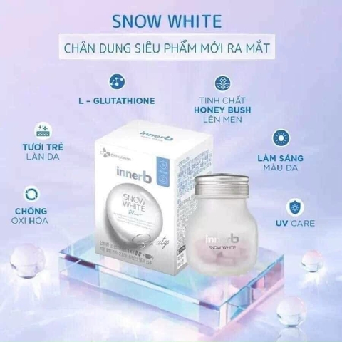 B01-Viên uống cấp nước trắng da 56 viên InnerB snow white (40ea)