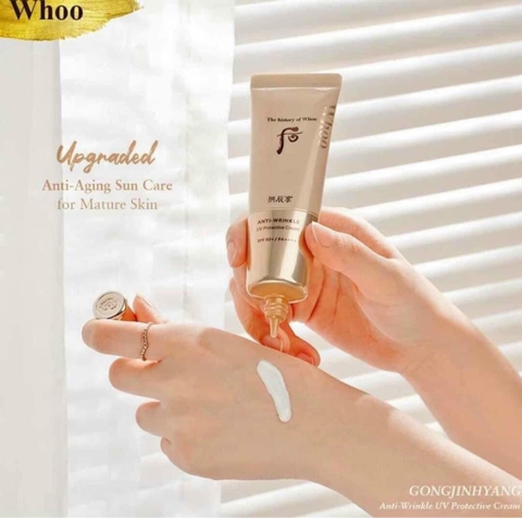 Set chống nắng chống nhăn Whoo 73kw tăng dung lượng 75ml  (8ea)