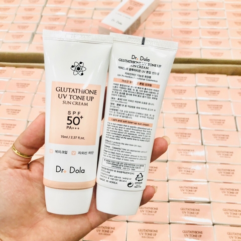 Kem chống nắng dưỡng trắng nâng tone Glutathione 70g Dr.dola (100ea)