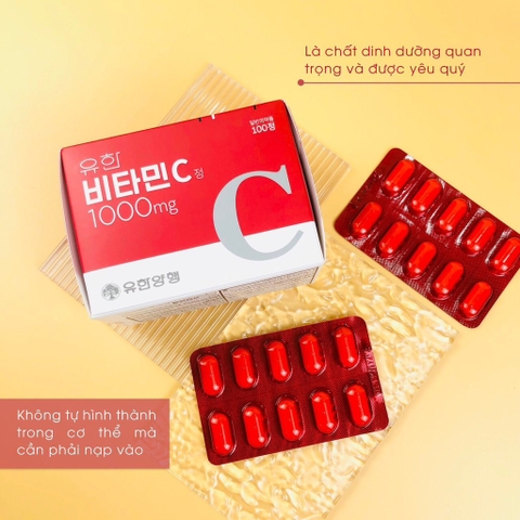Viên uống vitamin C 1000 hiệu thuốc Yuhan 100 viên (100ea)