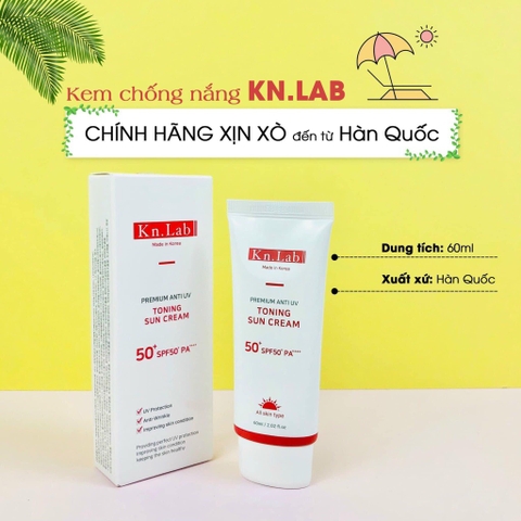 Kem chống nắng nâng tone dưỡng trắng  Kangnamlab Kn.Lab 60ml (100ea)