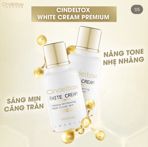 (HĐ) Kem Dưỡng Trắng Da Incugen Cindel Tox White Cream Premium mẫu mới