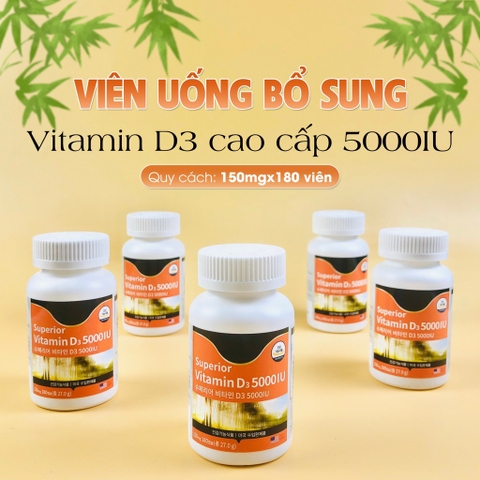 Viên uống vitamin D3 5000iu (35ea)