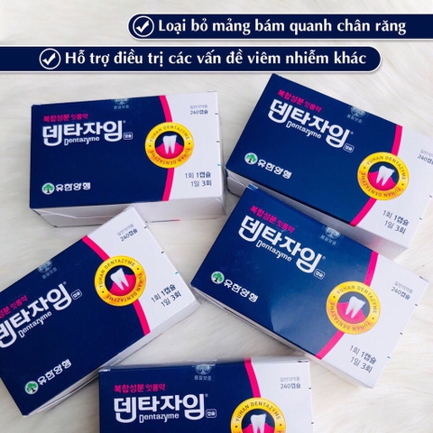 Thuốc đặc trị đau răng hỗ trợ khoẻ lợi chảy máu chân răng hàng hiệu thuốc yuhan ngày 2-3 viên (40ea)