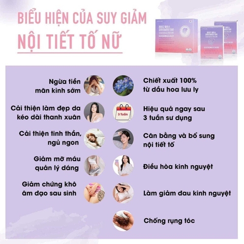 TPCN - Viên cân bằng nội tiết tố nữ tím G300 hộp 120 viên (20ea)