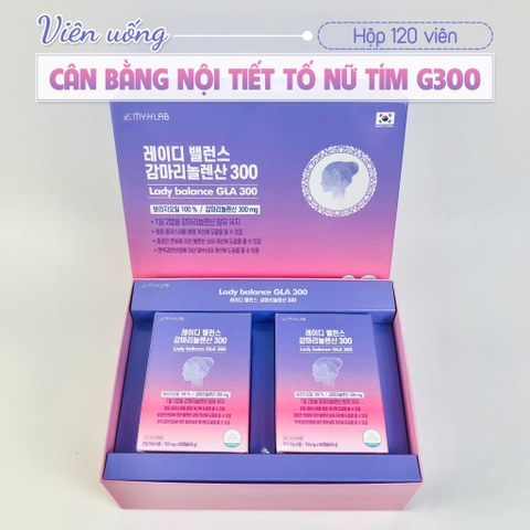 TPCN - Viên cân bằng nội tiết tố nữ tím G300 hộp 120 viên (20ea)