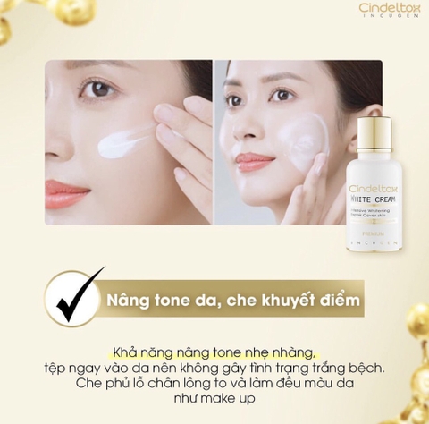 (HĐ) Kem Dưỡng Trắng Da Incugen Cindel Tox White Cream Premium mẫu mới
