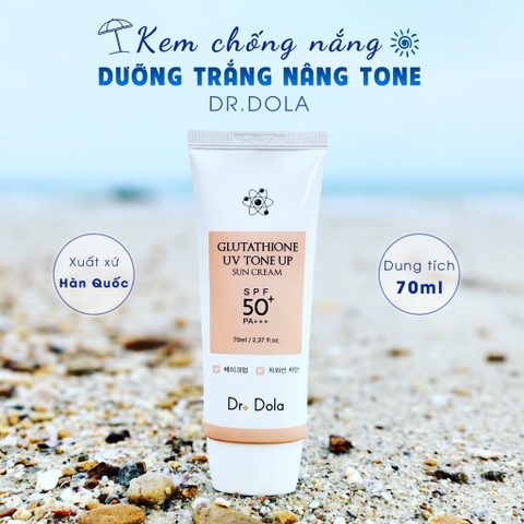 Kem chống nắng dưỡng trắng nâng tone Glutathione 70g Dr.dola (100ea)