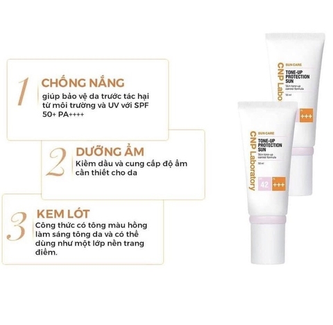 Kem chống nắng nâng tone CNP laboratory SPF42+/ PA+++ 50ml (66ea)