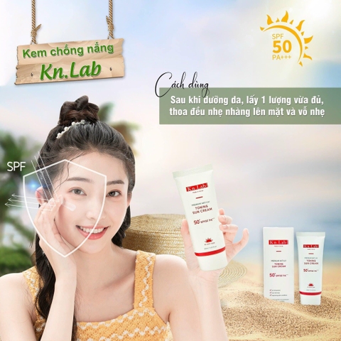 Kem chống nắng nâng tone dưỡng trắng  Kangnamlab Kn.Lab 60ml (100ea)