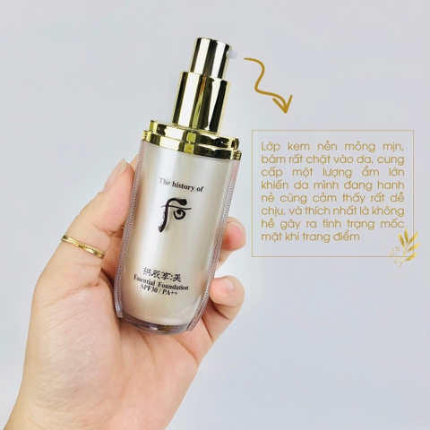 Kem nền chống nắng Whoo SPF30 PA++ màu số 1