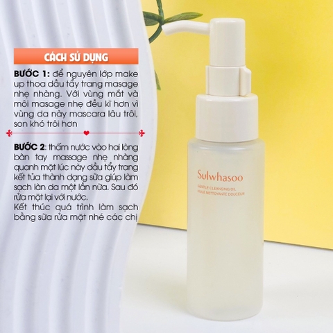 Dầu tẩy trang Sulwhasoo mini 50ml (100ea)