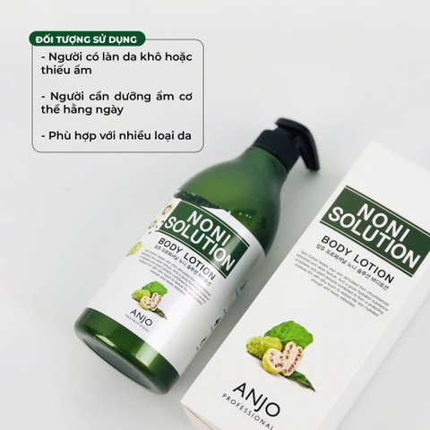 Sữa Dưỡng Thể Dưỡng Ẩm Sáng Mịn Da Từ Trái Nhàu Anjo Noni Therapy Body Lotion 750ml