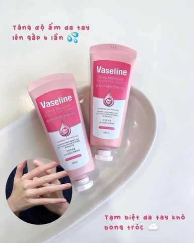 Kem Dưỡng Da Tay Vaseline Hàn Quốc Làm Mềm Da, Cấp Nước Ẩm Mượt Hàn Quốc 60ml