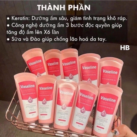 Kem Dưỡng Da Tay Vaseline Hàn Quốc Làm Mềm Da, Cấp Nước Ẩm Mượt Hàn Quốc 60ml